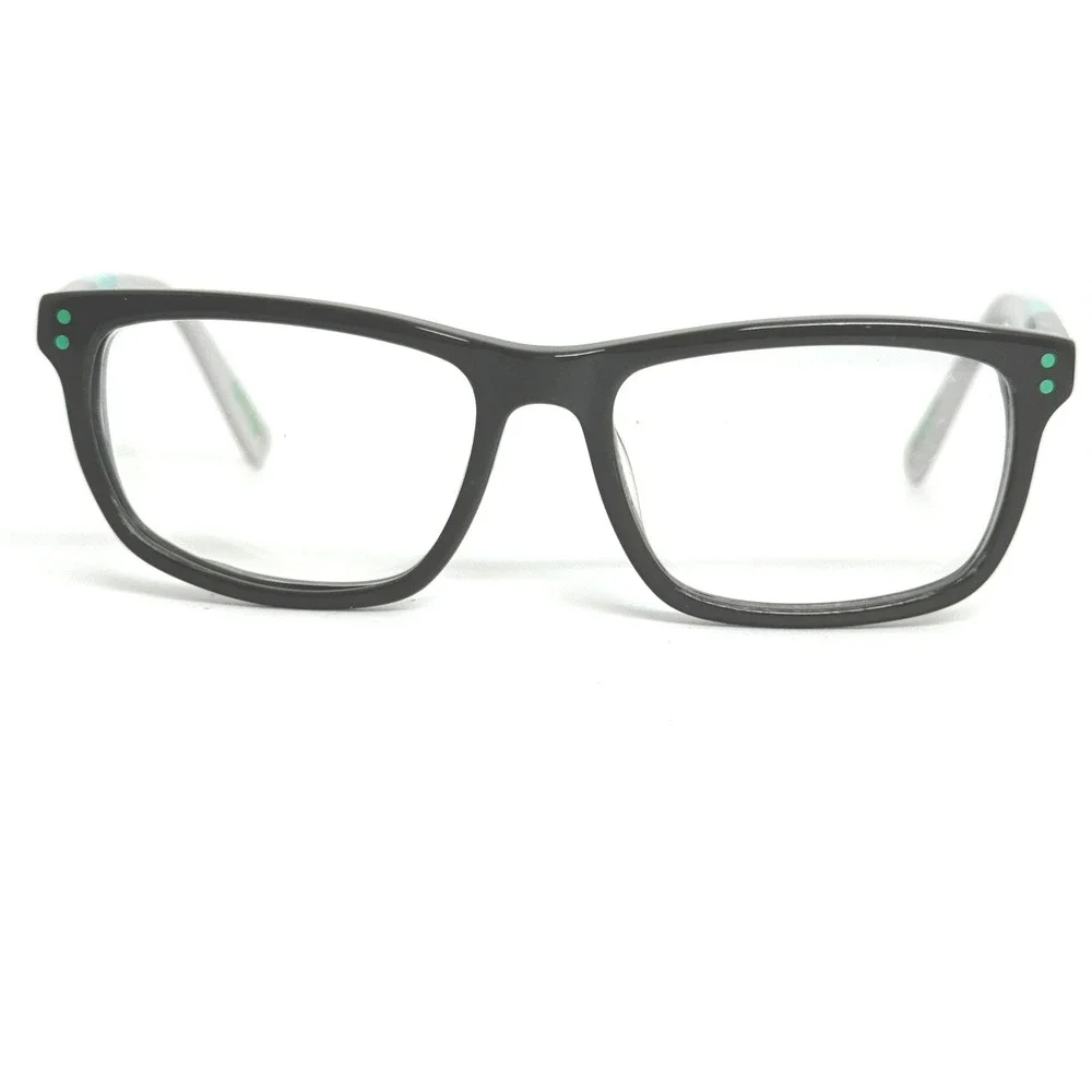 Nike 5536 070 130 Black Teal Rectangle Eyeglasses Frames Kids 21434 - Picture 1 of 7